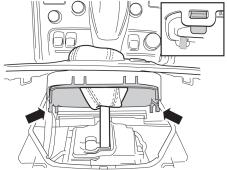 2 Applies to cars with automatic gearbox Turn the ignition key to position II. Applies to all models Move the gear selector lever to its rearmost position.