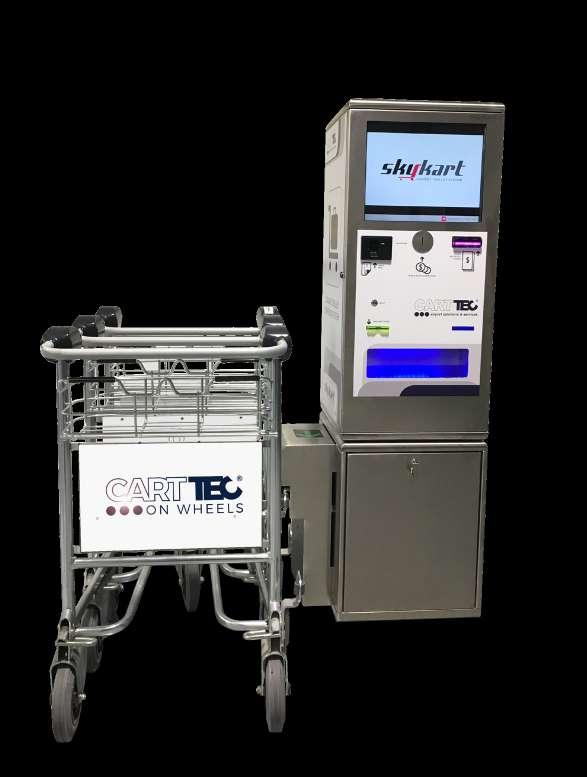 After use, the passenger can leave the cart or, in case of deposit, return it in any automatic dispenser.