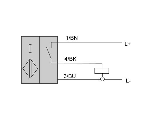 86 BU L- BN L+»B«Switching function Nominal voltage NAMUR 8.