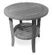 teak tables Natural Teak With Antique Grey Coloring Teak tables will naturally age to