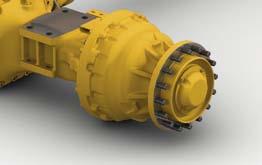 Axles: Volvo fully floating axle shafts with planetary hub reductions and cast steel axle housing. Fixed front axle and oscillating rear axle. 100% differential lock on the front axle.