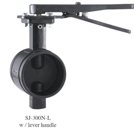 SJ-300N J-04 MODEL SJ-300N BUTTERFLY VALVE The Model SJ-300N Butterfly Valve is a grooved-end tight shut-off valve designed, manufactured and tested to MSS SP-67.