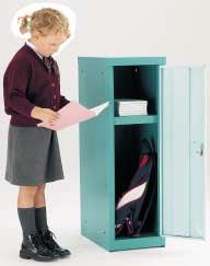 LOW LEVEL LOCKER RANGE A range of lockers specially designed for the secure storage of small items.