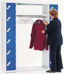 COMBINATION LOCKER RANGE An attractive range of lockers and components that can be easily designed to fit into a specific area and then bolted together where required.