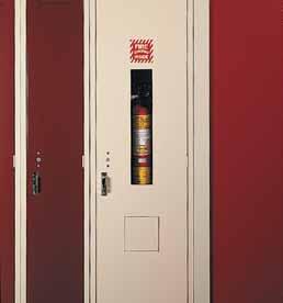 Fire Extinguisher Lockers are available with or without waste panel.
