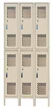 f o r d u r a b i l i t y & v e n t i l a t i o n! Heavy Duty Ventilated Lockers Knocked Down or All-Welded! Ventilation: Sides and doors are punched with diamond shaped perforations.