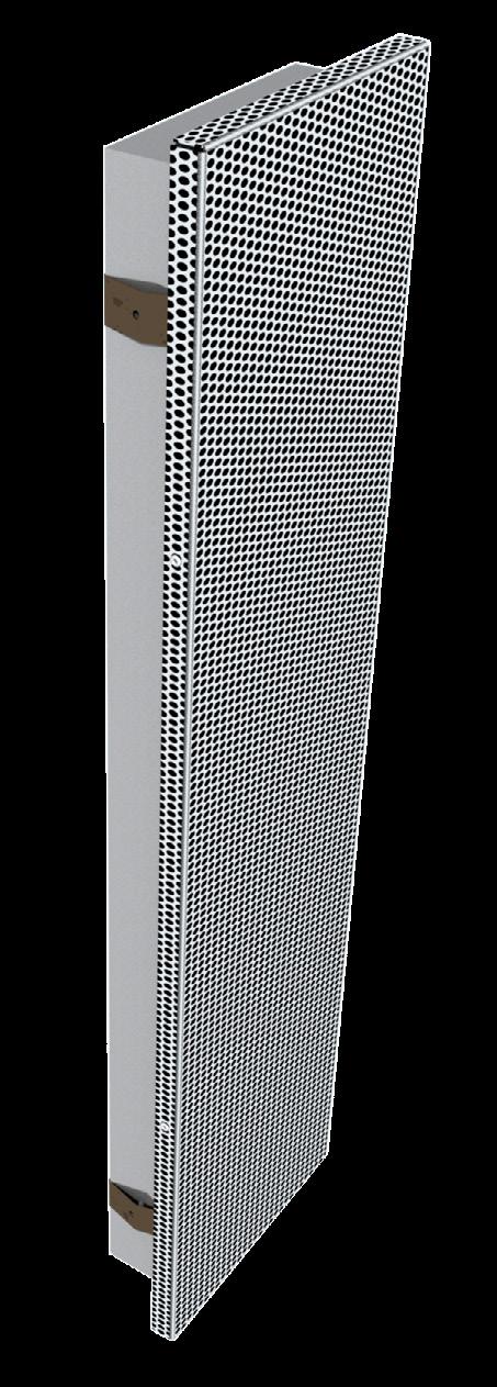 DD-WALL FM The Model DD-WALL-RM is a spring-clip mounted perforated face displacement diffuser perfect for blending in the space architecture.