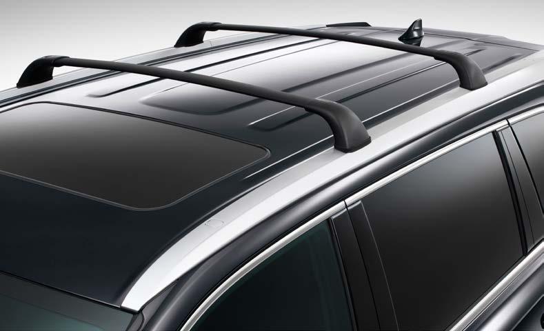 Includes mounting screws that easily attach to fittings located inside the roof Compatible with optional panoramic roof Aerodynamic