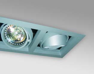 DOWNLIGHT D61-R D61-R Recessed downlight for halogen dichroic lamp Can be delivered for 1, 2 or 3 lamps Modern designed downlight system for residential or commercial use A small and elegant
