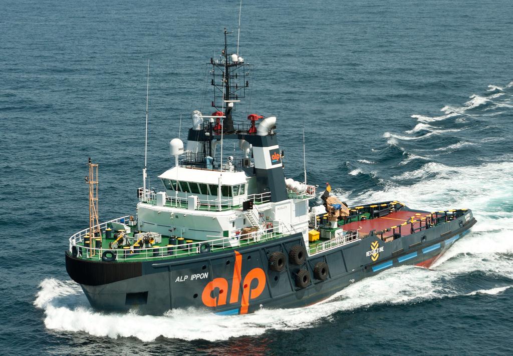 207 mt DP II Anchor Handling ALP IPPON General data Type Registered Anchor Handling Tug/Emergency Towing Vessel PCZD the Netherlands IMO/ Class 9344978 / 112108 Year built Design Basic functions