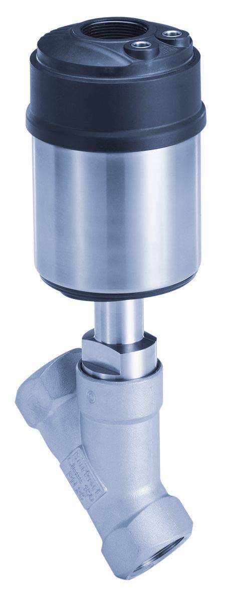 2/2-way angle-seat control valve 2/2-Wege-Schrägsitzregelventil Vanne de réglage à