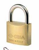 CISA Padlocks 28050 28350 Hardened Steel Range Range of shackle lengths and thicknesses Steel bodies & hardened steel shackle Open and Closed shackle variants Differ cylinders Nickel plated finish 2