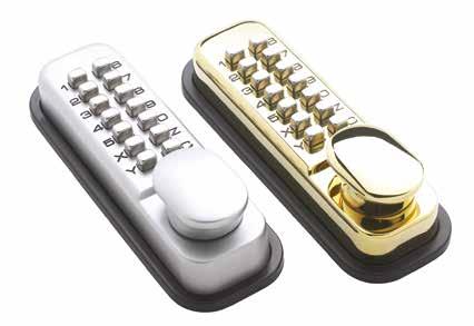 Tel: 01922 707400 Access Control - Mechanical Digital Locks Briton 9160 Mechanical Push Button Code Lock General Description A simple means of securing a door which requires restricted but convenient