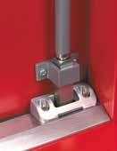 MP Push bar panic exit bolt with pullman latches, strikes and fixings to suit metal doors 376.