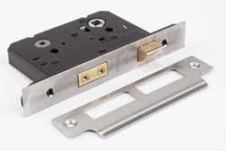 Commercial Security - Cylinder Lockcases Briton 5230 Bathroom Lock Additional Features 13mm throw deadbolt operated by thumbturn (requires a
