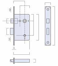 Residential Security - Mortice Lockcases Legge Non Platform 2 Lever Locks 11 b 38ccs 22 2 brass levers 8mm high strength