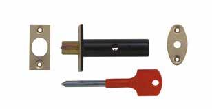 Tel: 01922 707400 Residential Security - Secondary Security Secondary Security B464 Rack Bolt Morticed bolt suitable as additional security When fitted bolt is not seen from outside Operated by key