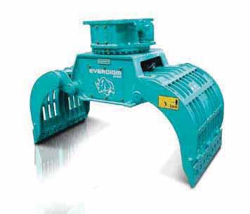 *EPG grabs are designed for selective demolition, sorting of recycle material and loading of various materials Reinforced body & jaw Body and jaw are reinforced to prevent from deformation against