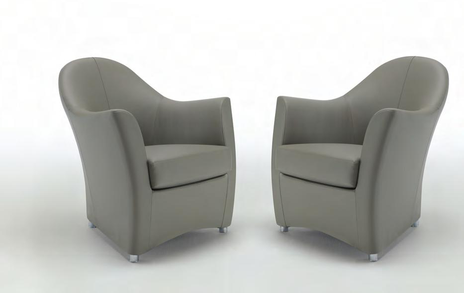POLTRONE / ARMCHAIRS cod. 333 333 POLTRONA ARMCHAIR L (W) 75 - H 83 - P (D) 75 Peso Weight: 16,2 Kg.