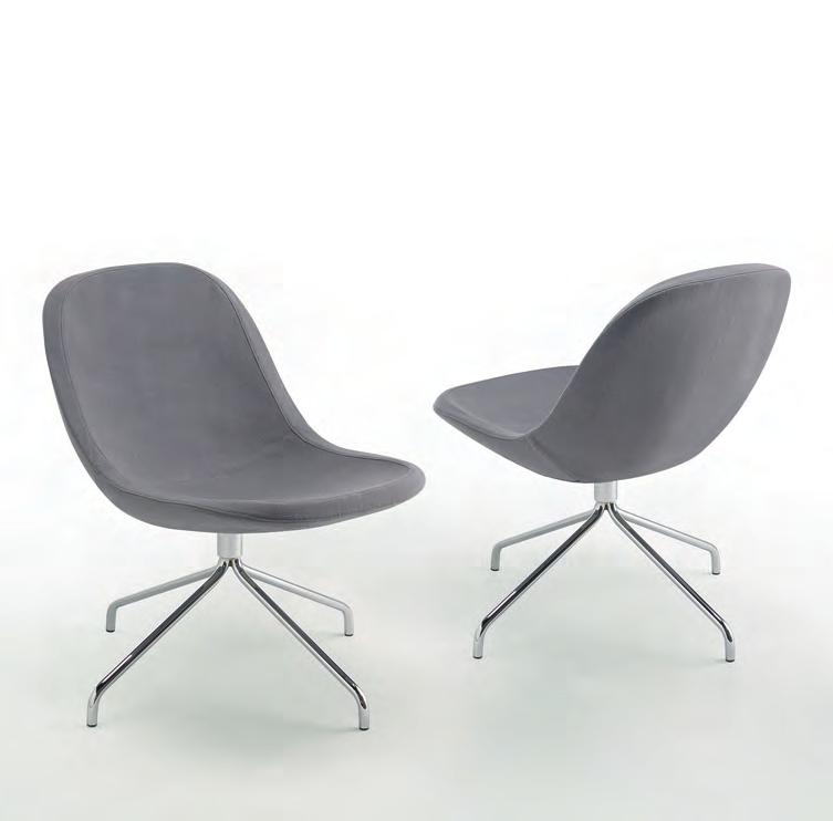 POLTRONCINE / ARMCHAIRS cod. 1999 1999 POLTRONCINA base girevole ARMCHAIR with swivel base L (W) 56 - H 79 - P (D) 72 Peso Weight: 12,3 Kg.