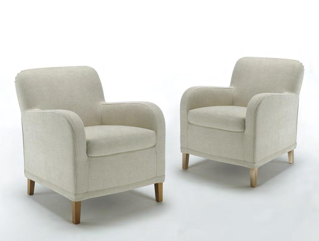 POLTRONE / ARMCHAIRS cod. 2004 2004 POLTRONA ARMCHAIR L (W) 64 - H 80 - P (D) 80 Peso Weight: 16 Kg.