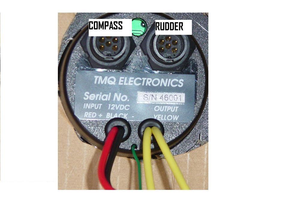 Ensure motor (yellow) and clutch (green) wires are not touching together before connecting power to the AP47 Connect red wire to + 12 volts DC Connect black wire to 12 volts DC AP47 Display Wiring