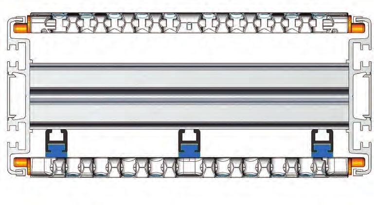 Flexmove FlexToo conveyors Structures & straight modules Sectional view W 156 Slip profile: F2PG white F2PG-N black (inside of curves) FL5X CRF2 Groove cover FACS 25 optional