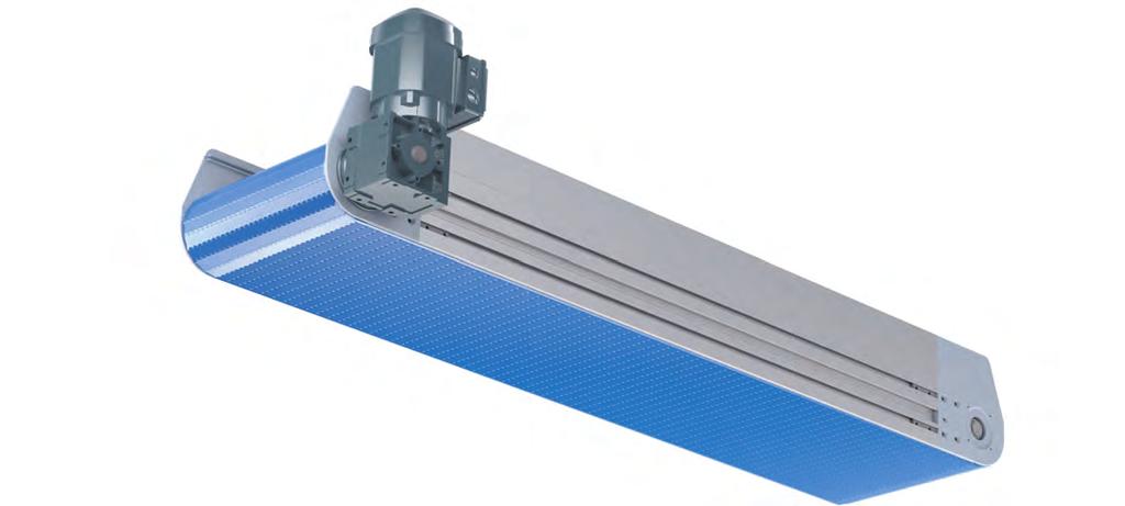 safety, 3 types of belt available with a pitch of 25.4, Quick and easy maintenance, Conveyor length 570 mm.