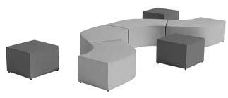 SEATING CRAFT C CRAFT Craft is a modular lounge seating series that is easy to configure, durable and ideal for open spaces. Modular non-handed components, can be reconfigured to suit your space.