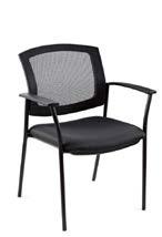 Mesh back and upholstered seat models: Mesh back is available in Black (MS69) only and seating surface can be upholstered in Luxhide bonded leather (various colors) or in all Global grade 1 seating