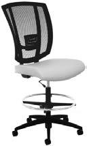 Mesh back and upholstered seat models: Mesh back is available in Black (MS69), Natural (MS74) and Stone (MS71).