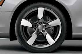Audi wheel and tire packages feature brandname, factory-approved tires mounted on Audi Genuine Alloy Wheels.
