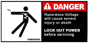 They are used in safety decals on the unit and with proper operation and procedures in this manual.