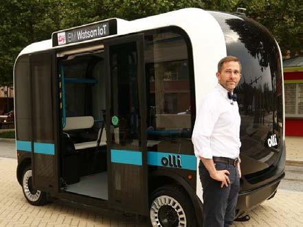 What is a Low Speed Autonomous Shuttle? The Low Speed Autonomous Shuttle is a small driverless passenger vehicle that can fit around 10 people.
