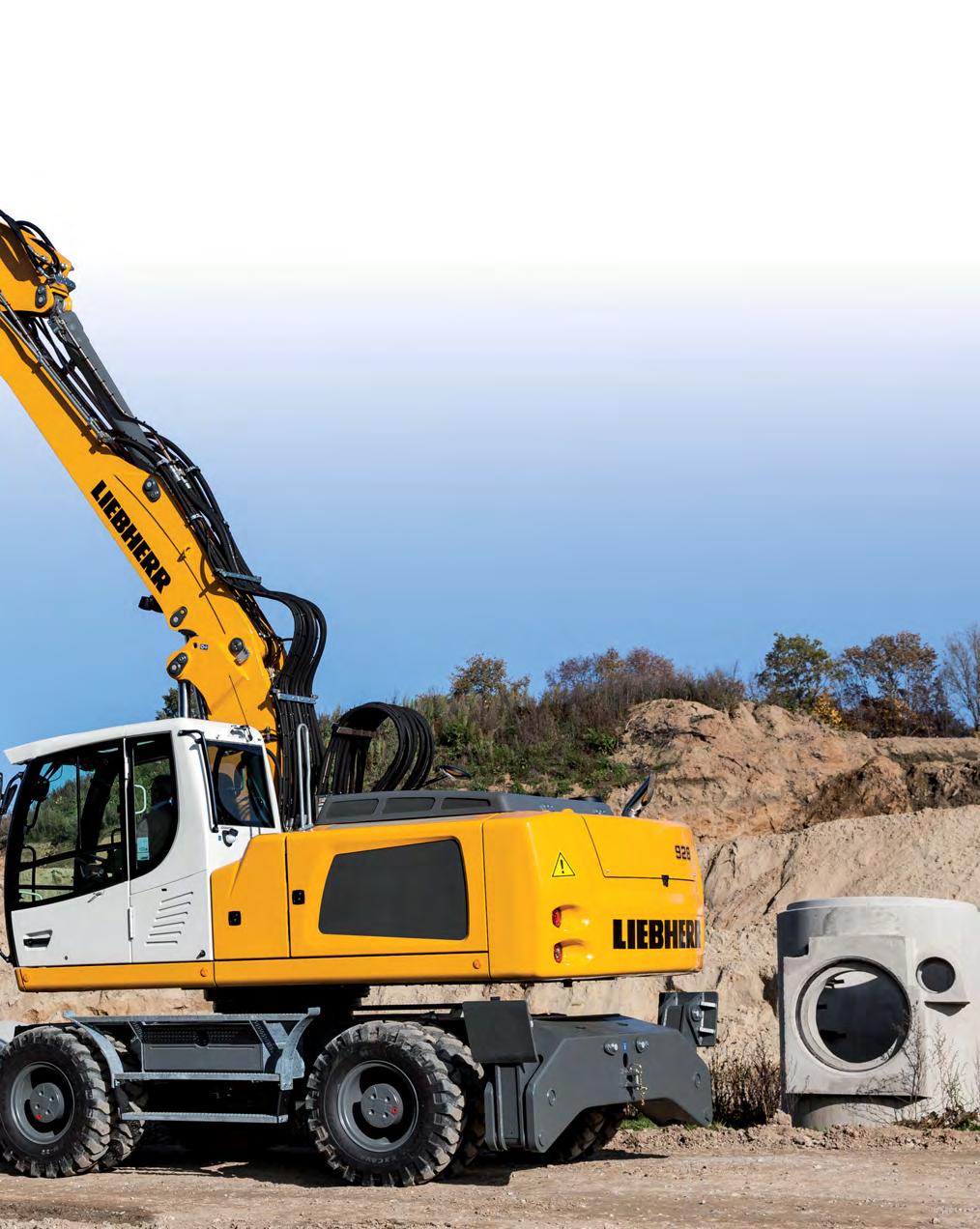 Performance Liebherr wheeled excavators have the performance to get building work done faster.