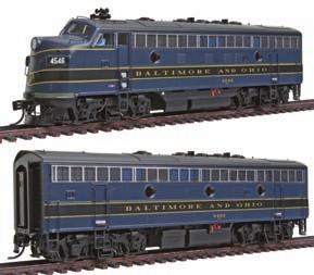 98 B Unit w/sound & DCC 920-40973 UP #994B (yellow, gray, red) Reg. Price: $279.98 Sale: $209.98 MILW Hiawatha EMD E7A-A Phase I PROTO 2000 from Walthers.