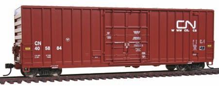 SCALE FREIGHT CARS 20 Gunderson 50' High-Cube Paper Service Boxcar Walthers Platinum Line 932-7136 CN #405884 (CN Website Logo) 932-7137 CN #405908 (CN Website Logo) 932-7138 CN #405904 (CN Website