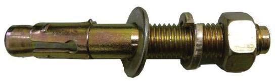 G. Fix anchor bolts 1. Prepare anchor bolts (See Fig. 22). Washer Nut Fig. 22 Lock washer 2.