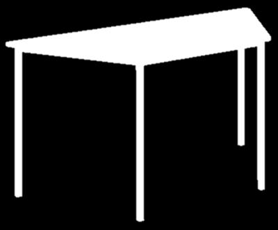 Adjustable Feet 1370 x 685 Rectangular Table Top