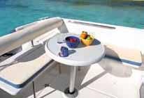 with convertible table, double berths and