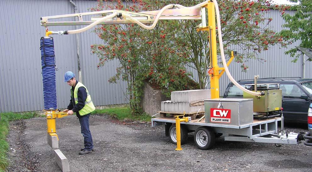 LE-SLABV VACUUM SLAB LIFTER POA Health & Safety Ideal for the HSE requirements surrounding manual handling issues where continuous repetitive lifts are required.
