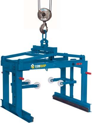 50 Capacity Gripping Range 4500 150-210mm 430kg BLOCK GRAB Packs of blocks are increasingly held together by steel straps rather than shrink wrapped or on