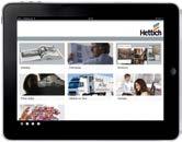 Homepage You can conveniently navigate your way through the Hettich app via a user friendly interface on the homepage.