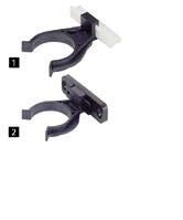 ø 4 x 35 23,5 64 64 80 Plinth clip for clipping onto levelling foot For front and side plinth panels Installation: clipping