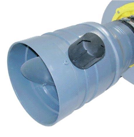 Adjustable damper (PVC) Air flow imensions (mm) Type A B C int. ext.