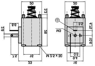Standard voltage 12 V DC 24 V DC Power consumption 2 W 2 W IP 65 according
