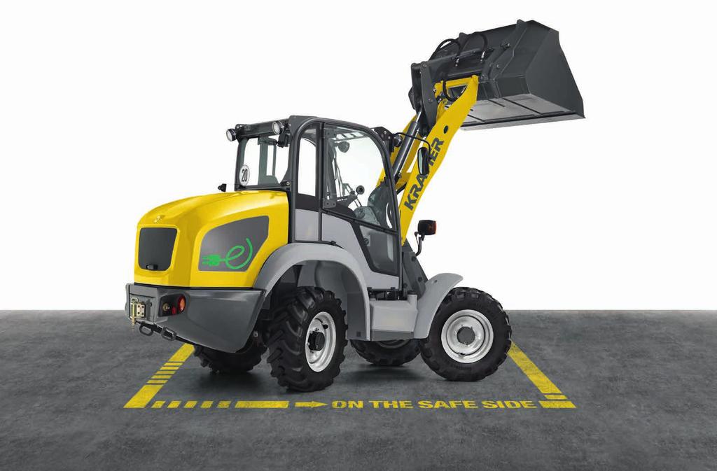 Innovative, future-proof, and thought through in detail As the first completely electric wheel loader of its size class, the 5055e combines the advantages of electric mobility with the performance