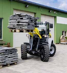 At the same time, you will benefit from the proven efficiency output, stability, and constant payload of a Kramer wheel loader.
