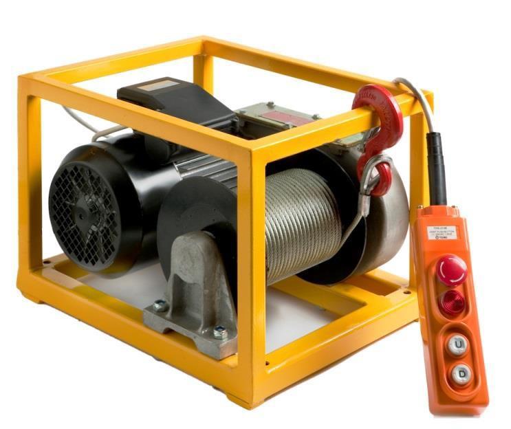 CUBIC WINCH EL-SPIL Assembled in a frame Samlet i en rae Model Speed m/min Power Requirement kw Power kw 04 170001 DM200/APQ 200 21 0,75 Single Phase 04 170002 DM200/APQ 200 21 0,75 Three Phase