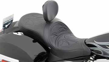 Solar-reflective leather in the seating area and automotive-grade vinyl on the sides; patented process